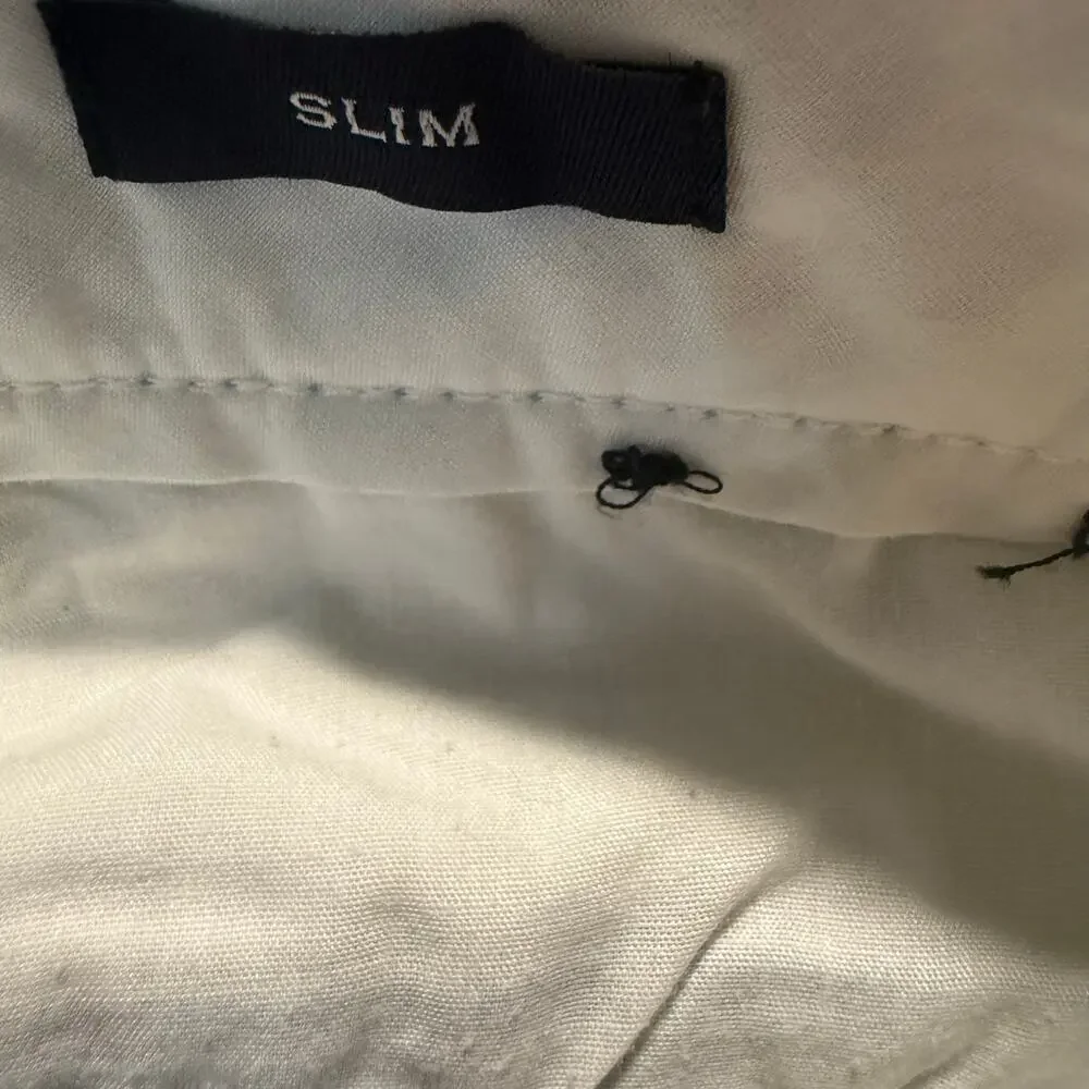 J.Crew Flex Slim Chinos, Light Blue Slub Texture, Men's Size 31x30